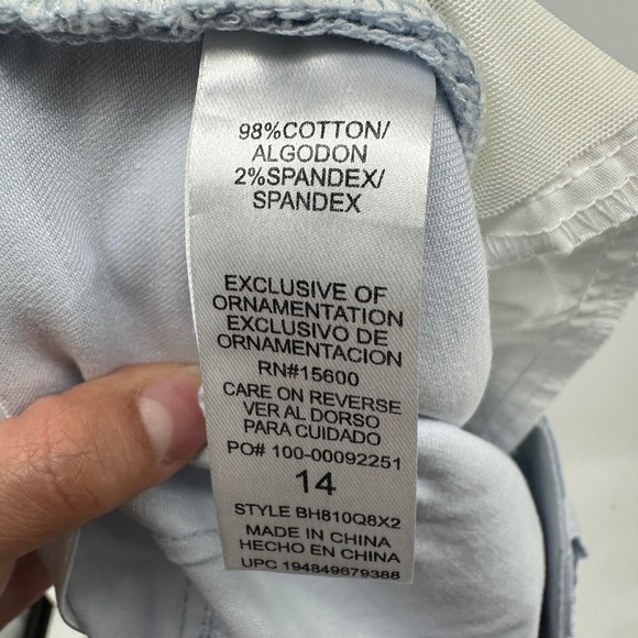 Democracy Absolution Camo Bermuda Shorts Womens 14 Blue Grey Stretch BH810Q8X2 - Picture 6 of 15